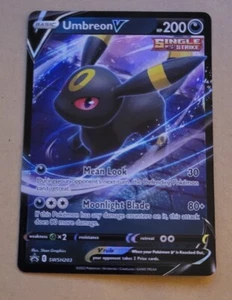 POKEMON PROMO CARD - SWORD AND SHIELD - UMBREON V SWSH203 - (HOLO) NM - Picture 1 of 1