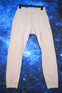 Reigning Champ Sweatpants Mens Small Heather Gray Drawstring Patch Logo Canada - Picture 1 of 8