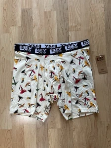Lazy One Size Large NWT Flu Fishing Boxer Briefs Shorts Style #BB854 - Picture 1 of 6
