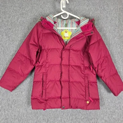 Burton Girls Down Snowboard Puffy Jacket Pink Glitter Lg - Image 1 of 4