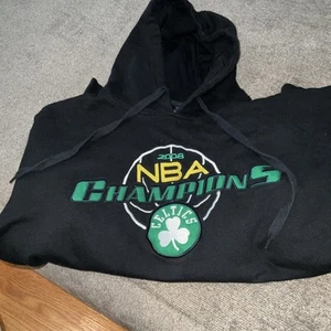 BOSTON CELTICS 2008 NBA Champions G-III Stitched Black Pullover Hoodie Large - Picture 1 of 4