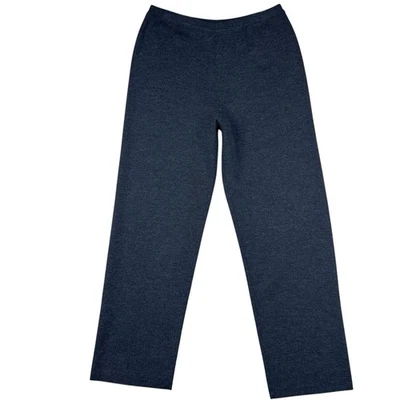 Eileen Fisher Merino Wool Pants Medium Straight Leg Pull On Sweater Knit Stretch - Image 1 of 4