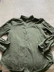 Five Four by Poggy Theman Men Long Sleeve Button-Down Shirt Green Size L - Picture 1 of 11