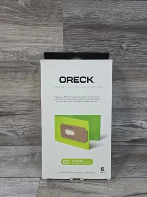 Oreck Type CC Vacuum Cleaner Bags AK1CC6A OPEN BOX  5-Pack Upright Green - Image 1 of 2