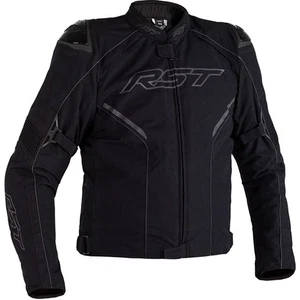 RST Sabre CE Textile Waterproof Motorcycle Motorbike Jacket - Black - Picture 1 of 12