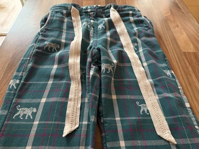 Fat Face PJ Pyjama Bottoms Size 6 / 8  plus check Leopard Design - Image 1 of 4