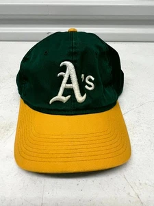 Vintage Oakland A’s MLB Snapback Hat GrossCap 90s Green Yellow Baseball Cap - Bild 1 von 8