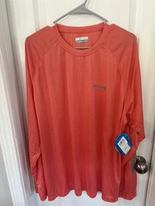 Columbia PFG Terminal Tackle Langarm Angelshirt rot Größe: XL (Neu mit Etikett) - Bild 1 von 6
