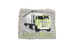 Jones Motor gestickter Truckers Company Uniform Logo Patch - Bild 1 von 2