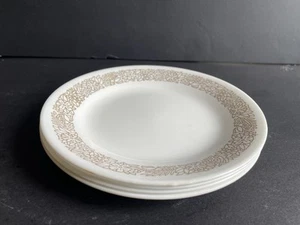 Corelle Woodland Butter Bread Desert Plates 6 3/4" Round Set of 4 EUC - Picture 1 of 5