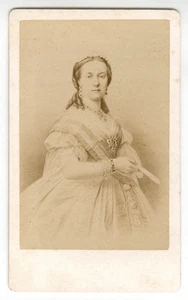 1865 CDV María Enriette de Austria, Reina de Bélgica por E. Neurdein, París - Imagen 1 de 2