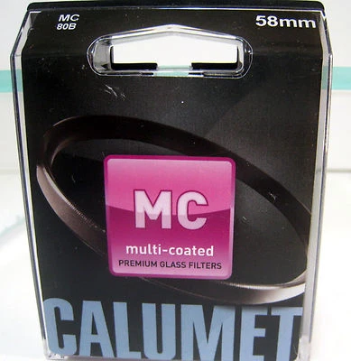 New Calumet 58mm 80B Multi-Coated Glass Filter - Image 1 of 4
