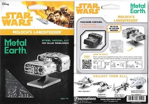 Star Wars Solo Película Moloch's Landspeeder Metal Tierra Corte Láser Acero Modelo Kit - Imagen 1 de 6