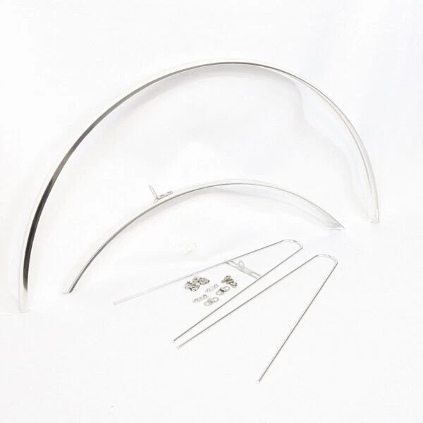 Rennrad Schutzblech 28 Zoll Silber poliert Vintage Rennrad 34 mm Breit Alu - Bild 1 von 1