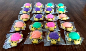 20 TORTOISE TURTLE SHAPED ERASERS - Picture 1 of 4
