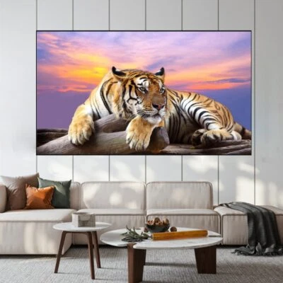 Animal Tiger Wall Art Canvas Painting Canvas Poster Print Art Home Decor Picture - Image 1 of 4