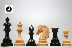 The Premium Collection- 4.4" Wellington Series Staunton Chess Pieces Only Set - Picture 1 of 9