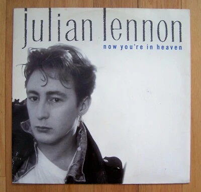 12" w/PICTURE COVER IMPORT "NOW YOU'RE IN HEAVEN" JULIAN LENNON 1989 John's son - Image 1 of 4