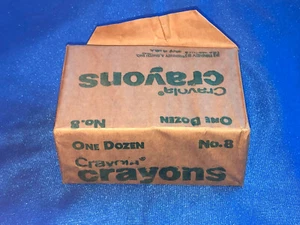 Vintage 1979-1984 Crayola Crayons 8 Pack Binney & Smith Brick of 12 Never Used - Picture 1 of 5