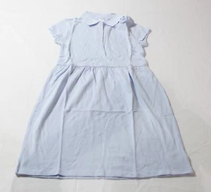 Gap Kids Girl's Solid Short Sleeve Uniform Polo Dress WR4 Pure Blue Large NWT - Picture 1 of 3