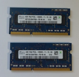 Kit 8 GB memoria RAM SK hynix laptop (2 x 4 GB) DDR3 1Rx8 PC3L-12800S-11-12-B4 - Foto 1 di 2