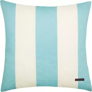 Esprit Deko Kissen Hülle NEO STRIPE Baumwolle hellblau blau türkis 45x45 cm - Bild 1 von 4