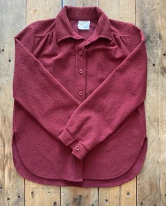 Vintage Pan-dora Hemd Bluse - Knopfleiste - rot burgund - 34-35" - Gt Britain - Bild 1 von 15