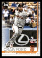 2019  Topps Opening Day #199 Brandon Crawford San Francisco Giants  Baseball
