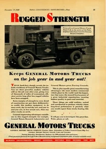 1929 GMC Trucks Ad: Model T-60 Philadelphia Suburban Counties Gas & Electric Co. - Picture 1 of 1