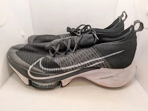 Size 11.5 - Nike Air Zoom Tempo NEXT% Flyknit Black White - Picture 1 of 9