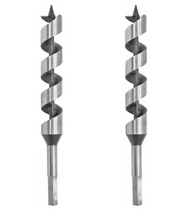 Juego de 2 brocas de barrenadora de madera vástago hexagonal a punto de tornillo de 9 pulgadas Broca larga para carpintería - Imagen 1 de 24
