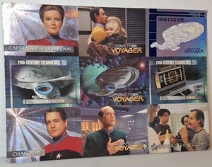 Star Trek Voyager , 9 Card Promo Sheet , Skybox , 1995 - Bild 1 von 3