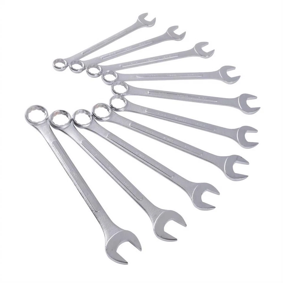 Sunex 97010 Jumbo Combination Wrench Set- Silver (10 Piece)