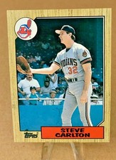 1987 Topps Traded ⚾ STEVE CARLTON #19T, Philadelphia Phillies 🏆HOF'94  -  NM/MT