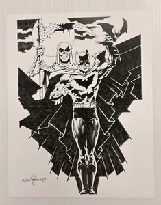 THE BATMAN & DEATH signiert & #XX/100 mit Bleistift von STERANKO! 2023 LTD ED DRUCK - Bild 1 von 1