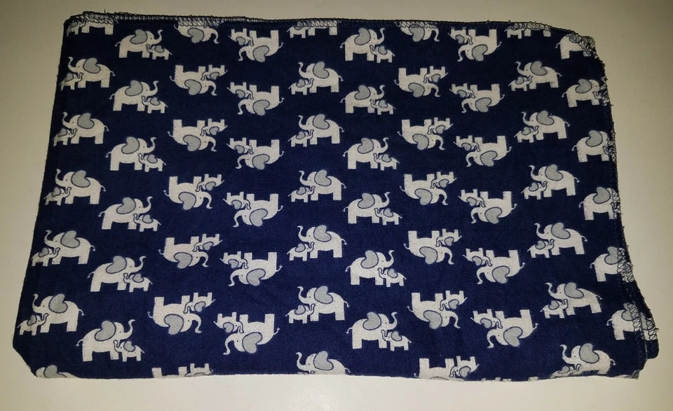 Manta de recepción Koala bebé azul blanco elefantes Lovey seguridad 100 % algodón Foto 1 de 4