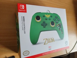Legend of Zelda Power A Controller GamePad for Nintendo Switch Green NEW Boxed - Picture 1 of 4