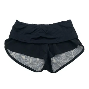 Lululemon Womens Flip Out Board Shorts Reversible Swim Black White Size 2 - Picture 1 of 3