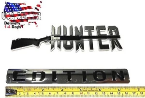HUNTER EDITION Emblem car DECAL logo TODOTERRENO boat SIGN Badge HIGH QUALITY - Picture 1 of 6
