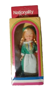 Irland Vintage Nationalität Puppe Schlafaugen mit Box Vintage Sammlerstück - Bild 1 von 7