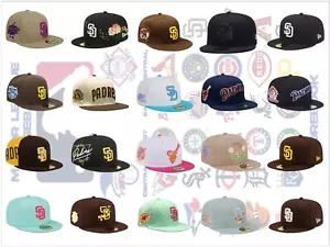 New San Diego Padres Baseball Era Hat 59FIFTY Fitted Hat -5950-2 - Picture 1 of 20