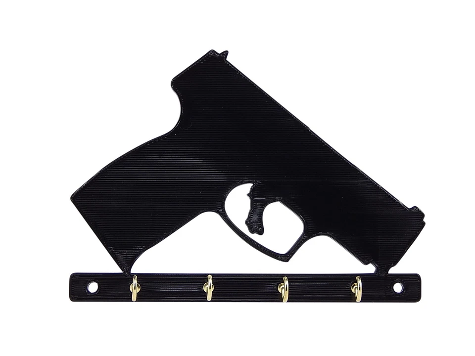 Taurus G3C 9mm Gun Handgun Key Rack Holder Hanger Entryway Wall Organization - Image 1 of 4