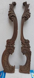 Coppia di fregi in legno antichi età 800 - Foto 1 di 7