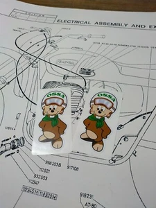OSSA  BEAR STICKERS TWO - Bild 1 von 2