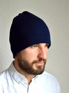 Hand made 100% cashmere men's hat - Picture 1 of 5