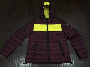 RARE🔥 Armani Jeans Colorblock Reversible Puffer Jacket Slim Fit 54/XL Men's  - Picture 1 of 12