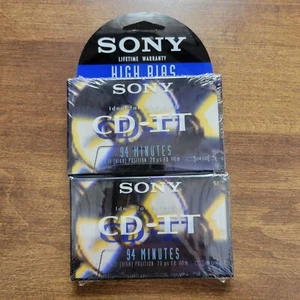 Paquete de 2 cintas de casete Sony CD-IT tipo II alto sesgo 90 min nuevas selladas - Imagen 1 de 4