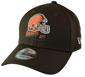 Cleveland Browns New Era 39THIRTY NFL Sideline Coaches Flex Brown Football Hat - Picture 1 of 8