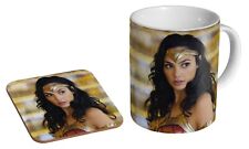 Wonder Woman Gal Gadot Beautiful - Coffee / Tea Mug And Coaster Gift Set