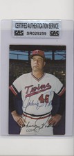 1981 BRF Minnesota Twins Postcards Al Williams CAS Certified Sealed Auto